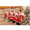 Neues Hängedekor Indoor/Outdoor Weihnachtsmann Weihnachten Ornamente Wand Fenster Hängend Kletterseil Puppe