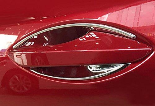 RUIQ Lexus RX200t RX450h Exterior Chrome Door Handle Protector Cover - Prevents scratches from fingernails on door handles. Lexus RX Aftermarket Part.