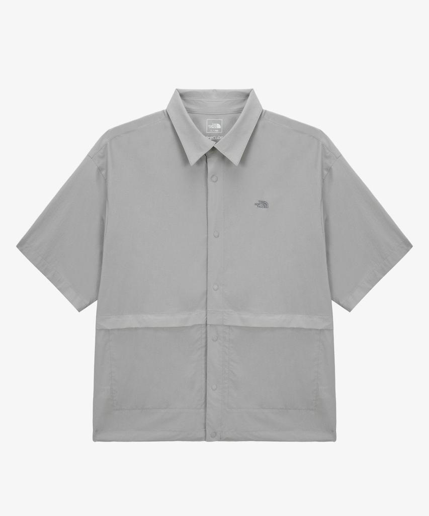 Noseupeiseu Nh8Ss22C Men'S Ice Cube Short Sleeve Shacket Gray