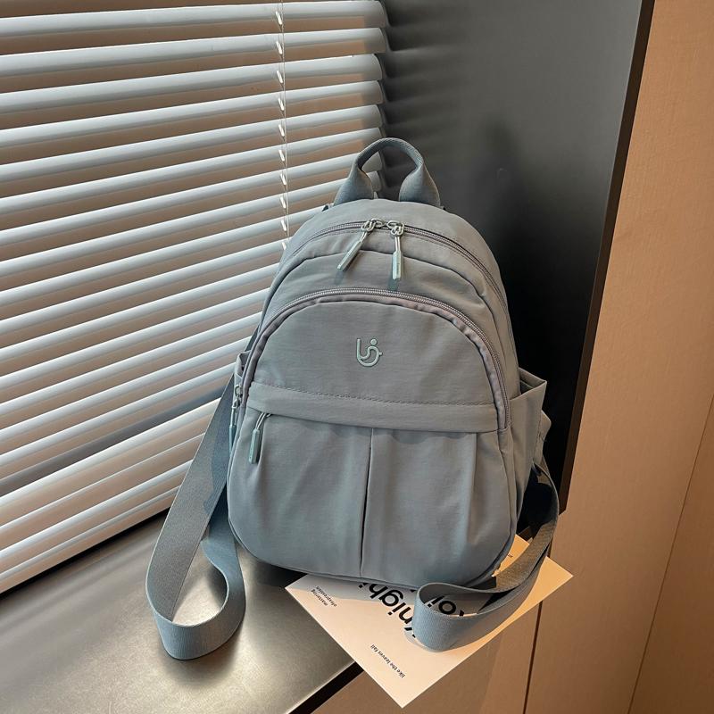 Lightweight Nylon Backpack Women Multi-Pocket Travel Daypack Casual School Bag for Girls