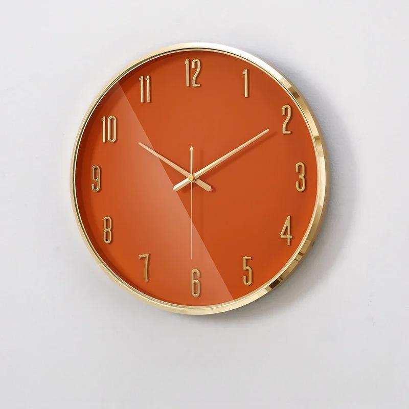 Modern Simple Interior Wall Clock Fashion Creative Interior Clock Light Luxury Silent Bedrooms Horloge Murale Home Decoration