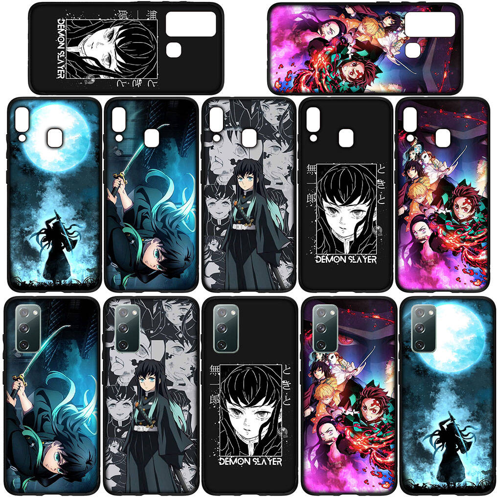 Für Samsung Galaxy S25 S24 S23 S22 Ultra FE Plus A17 A37 A57 A56 A55 A06 A16 A15 A36 A26 A35 A05 A25 A54 A34 Hülle Tanjiro Muichiro Tokito Dämonenjäger