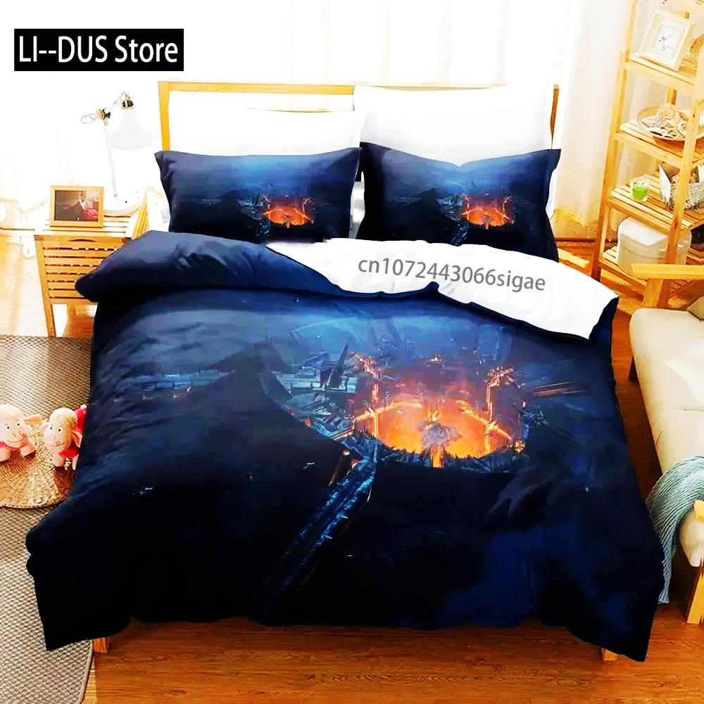 3D Print Sci Fi Structure Bedding Set Duvet Cover Bed Set Quilt Cover Pillowcase Comforter King Queen Size Boys Adult Bedding