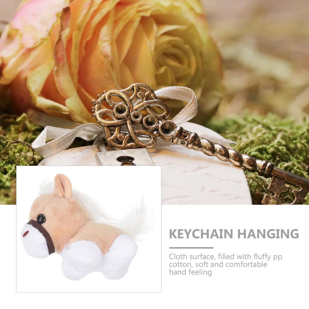 iplusmile Horse Plush Soft Stuffed Animal Bag Set Keychains, Pendants, Charms, Ornaments, Toys, Gifts, 12-Piece