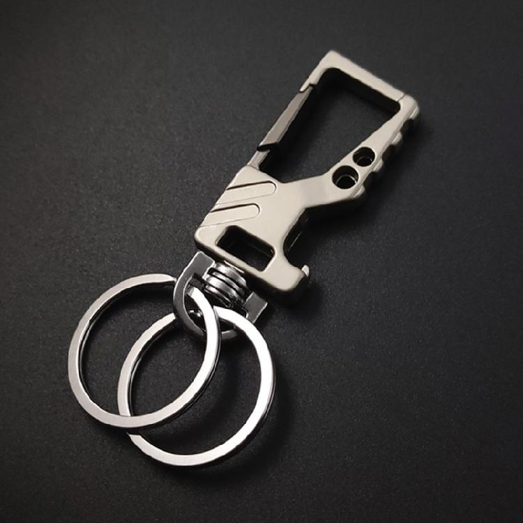 Auto Car Key Holder Car Key Chains Carabiner Clip Metal Keychains Bottle Opener 2 Key Rings for Adult Keychain