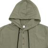 Men's Linen Short Sleeve Hooded Shirt - Casual Loose Fit Button Front Summer Beach Top