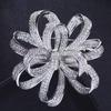 Creative Korean Flower Zircon Brooch for Suits and Cheongsams – Elegant Wedding Corsage and Gift.