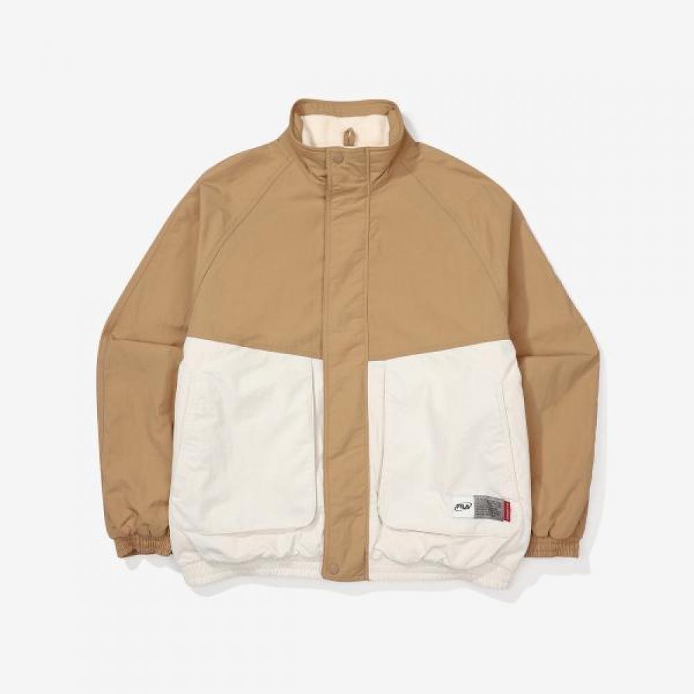 Fila Reversible Jacket Woven Fleece Color Block Camel/95