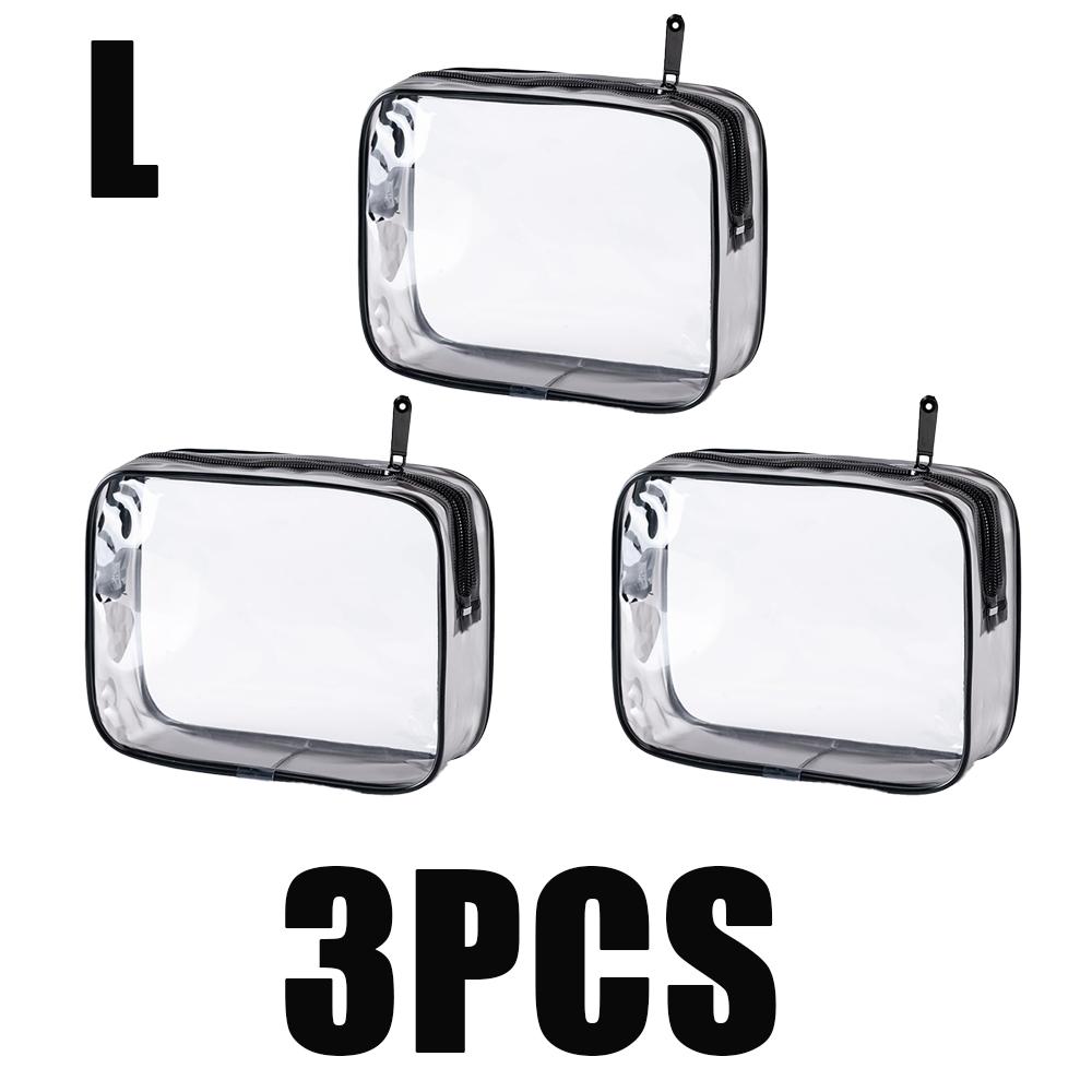 1/3pc Travel Organizer Bath Toiletry Wash Storage Bag Multifunction Large Capacity Waterproof Transparent With Zipper Women Gift