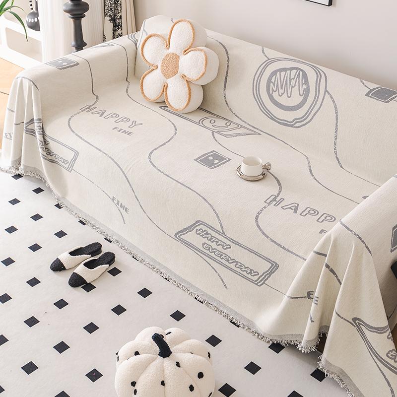 Four Seasons Universal Sofa Cushion Chenille Universal Sofa Cover Towel Full Covered Cover Anti-Scratching Cushion