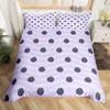 Purple Grape Comforter Cover Summer Fruit Duvet Cover Grapevine Leaves Plant Bedding Set Natural Garden Themed Quilt Cover