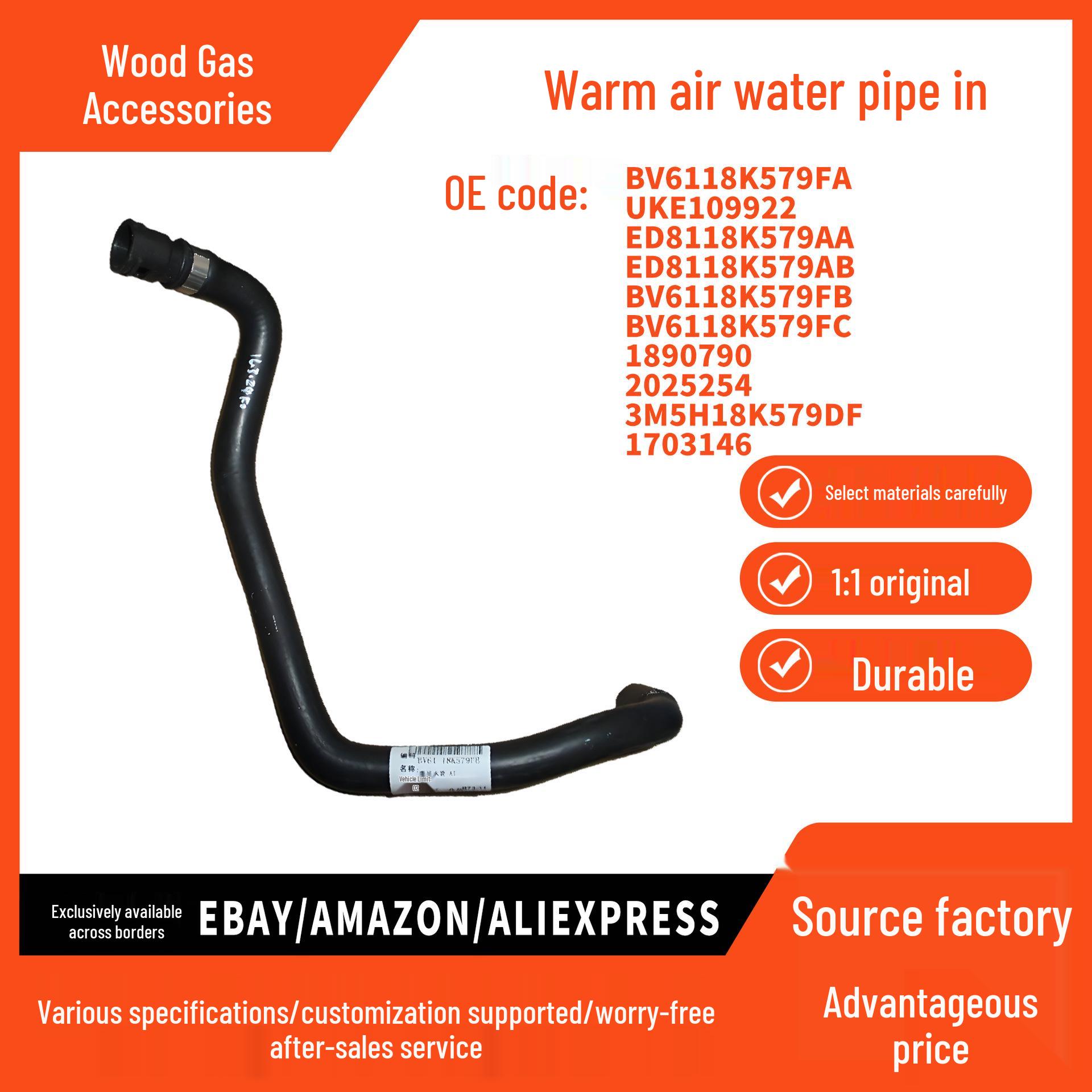 BV6118K579FA Heater Hose Inlet for 2012-2015 Ford Focus 1.6AT pokess