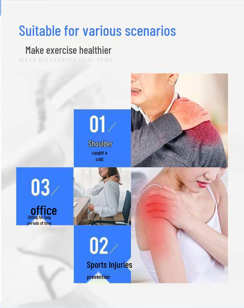 Adjustable Elastic Shoulder Support Bandage for Sprains and Strains