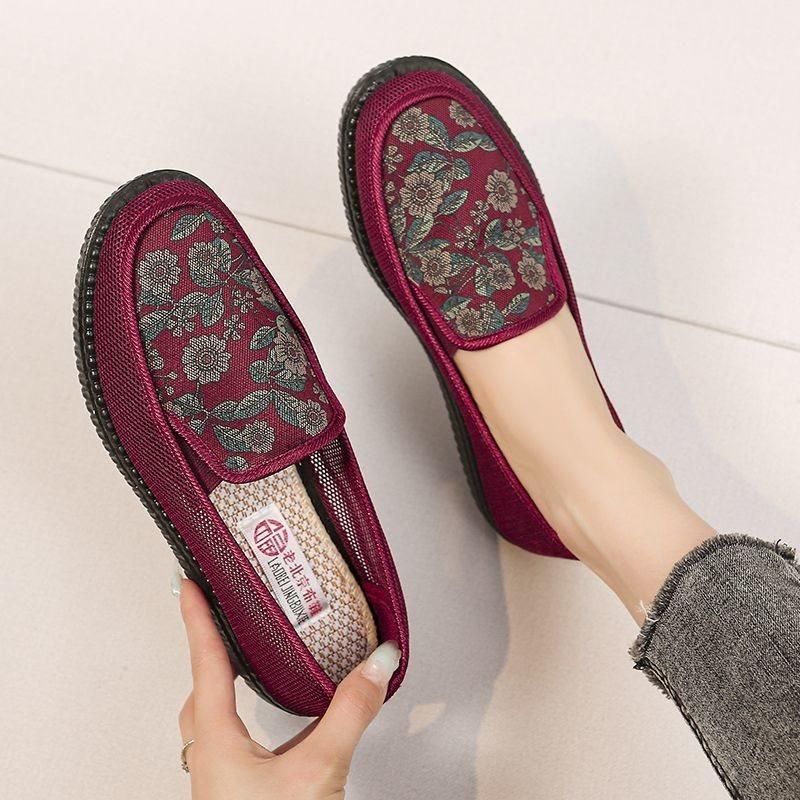 Old North cloth shoes women's new spring and summer non-slip elderly breathable soft-soled grandma shoes mother old lady shoes