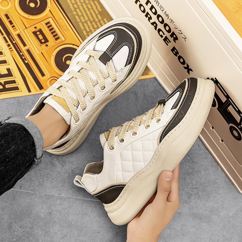 Fashion High Quality Men's Fashionable and Comfortable Lace Up Casual Board Shoe Brand New Autumn Men's Outdoor Thick Soled Sports Shoes