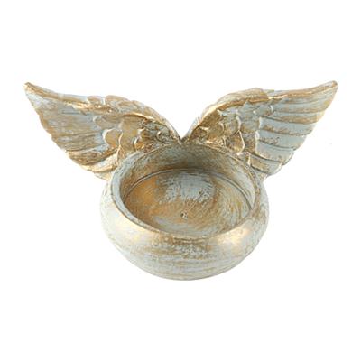 Stojak na świece Retro stabilna podstawa Atrakcyjny przydatny Angel Wings świecznik świecznik na biurko statua artykuły domowe
