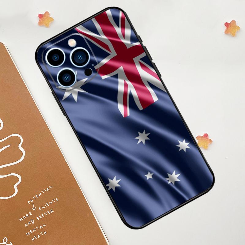 Australia Flag Case For iPhone 15 16 14 13 12 11 Pro Max Plus X XR XS 12 13 Mini Cover Accessories