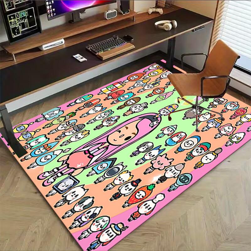Colorful Character Collection Carpet For Playroom Bedroom Living Room Sofa Home Decorkids Game Area Rug Nonslip Floor Mat