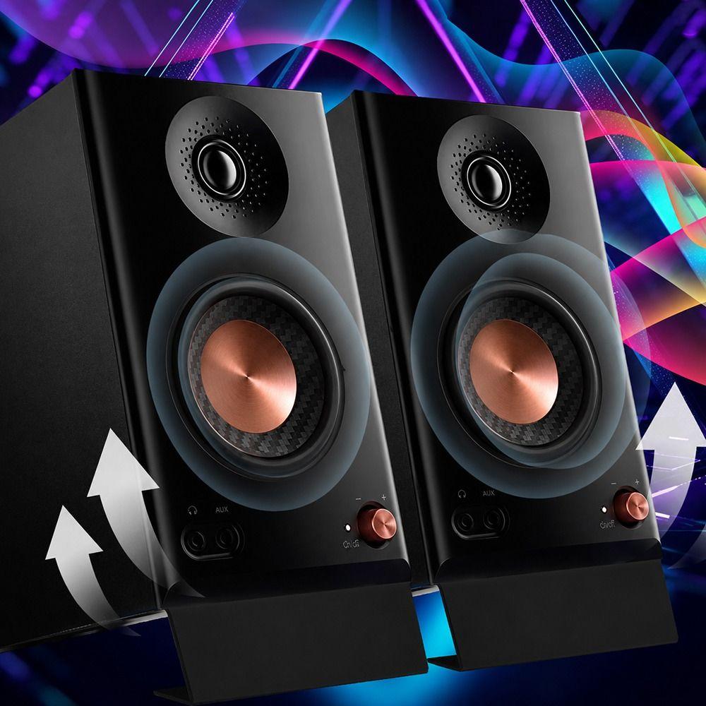 1Pcs Anti Vibration Feet Bookshelf Speaker Stand for Speakers Under 4.5inches 6.5inches