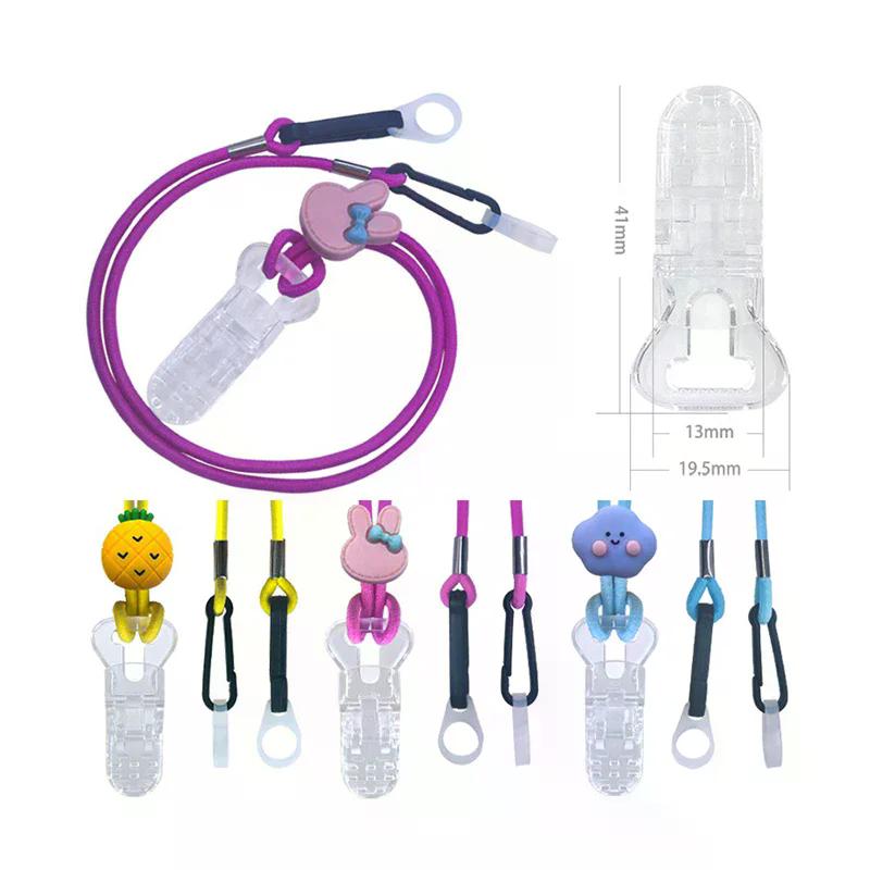 Hearing Aid Rope Lanyard Cartoon Fashionable Lovely BTE Hearing Aid Clip Holder For Children Kids Elderly Anti Lost Double Ear