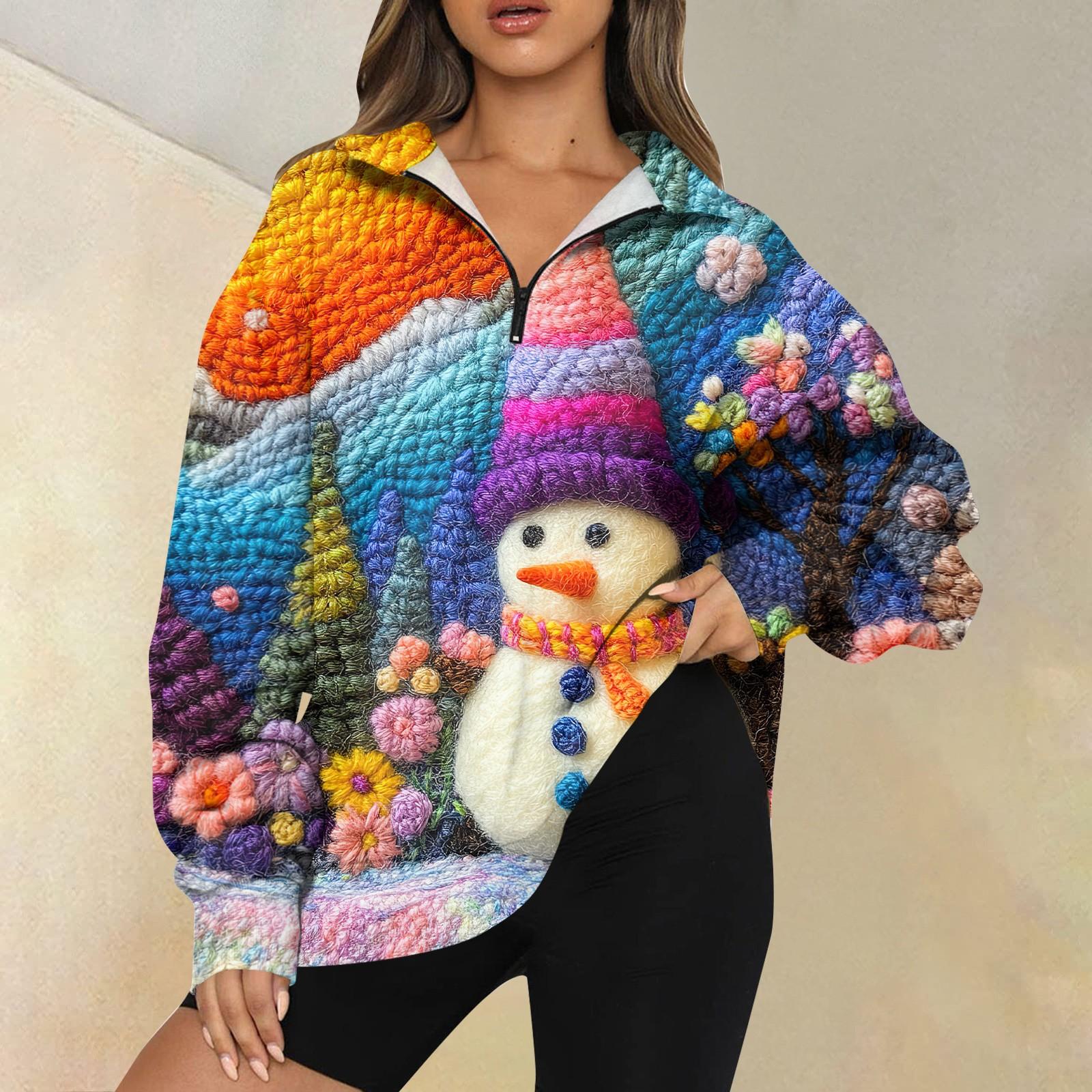 

Женская повседневная мода с длинным рукавом и принтом, свободный свитшот на молнии XXL небесно-голубой