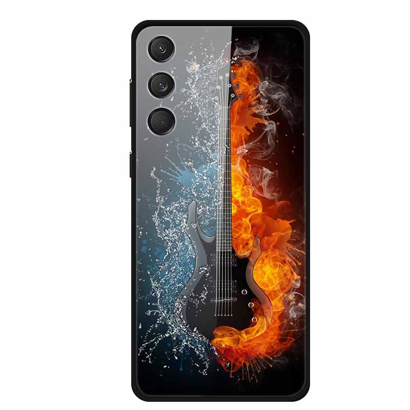 Tempered Glass Phone Cases for Samsung A16 Cases Space Print Hard Back Covers for Samsung Galaxy A16 4G 5G Shells Coque A16 2024