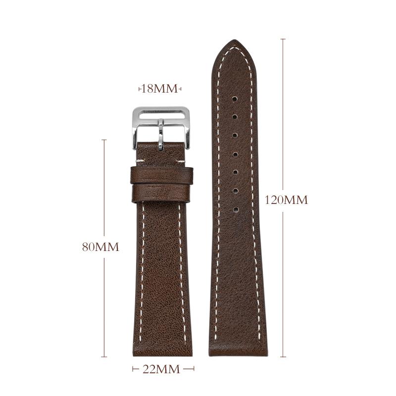Cinturino Orologio in Vera Pelle 17mm 18mm 19mm 20mm 21mm 22mm Cinturino Universale Braccialetto Retrò Barra a sgancio rapido Cinturino da Polso