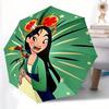 1pc Mulan Automatic Open/close Folding Umbrella, Compact Portable Travel Umbrella, Perfect Gift for FriendsCute Umbrella Y250812007