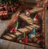 Christmas Gnome Holiday Rug Festive Winter Decoration Rug, Home Decor Rug Xmas Rug Cozy Living Room Rug Seasonal Rugs Decor.