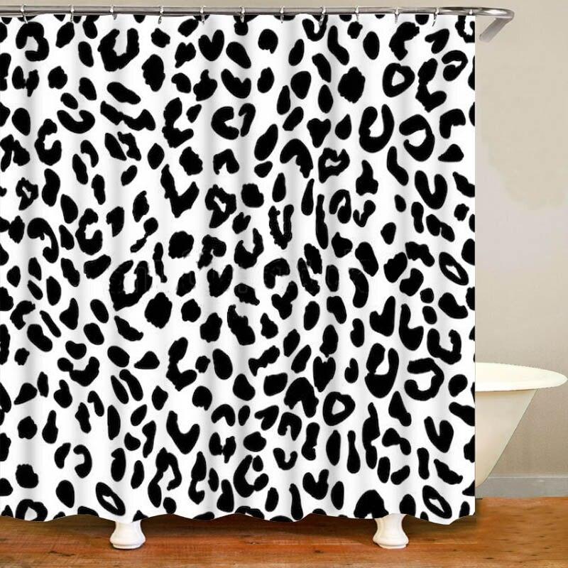 Hot 4pcs Set Leopard Shower Curtain For Bathroom Bath Mat Rug Carpet Toilet Lid Cover Wildlife Print Bathtub Home De At Affordable S Free Real Reviews With Photos Bathroom Bath Mat Rug Carpet, Animal Print Shower Curtain Set