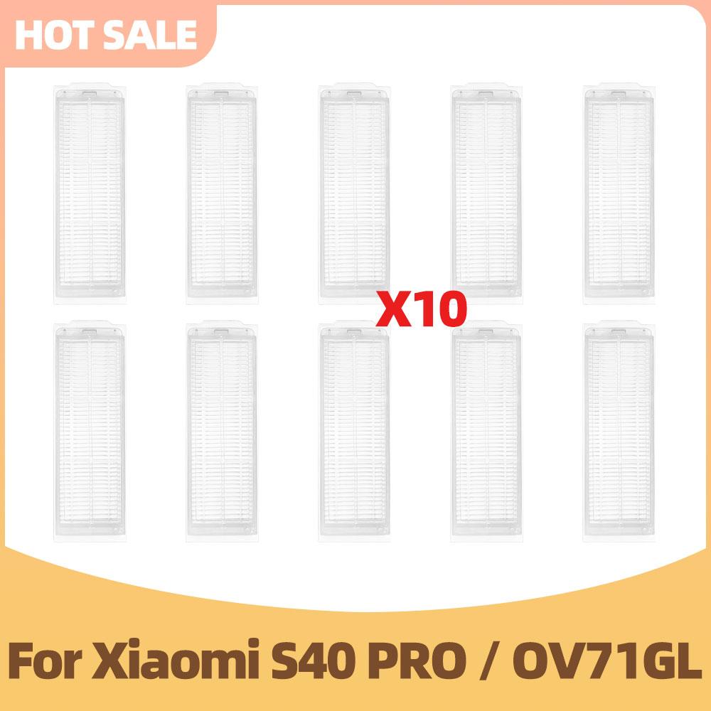 Accessories Fit For Xiaomi S40 Pro / OV71GL Robot Vacuum Cleaner Main Brush Side Brush Hepa Filter Mop Cloth Replacement Parts