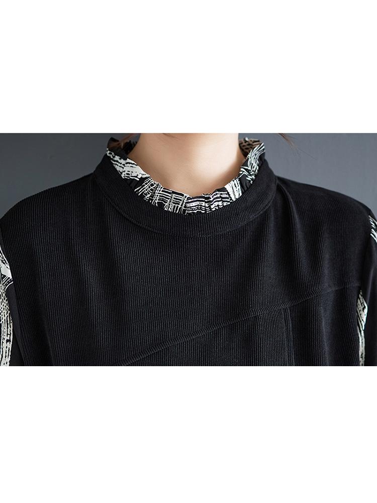 Xitao False Two Piece Patchwork Dress GYX1044