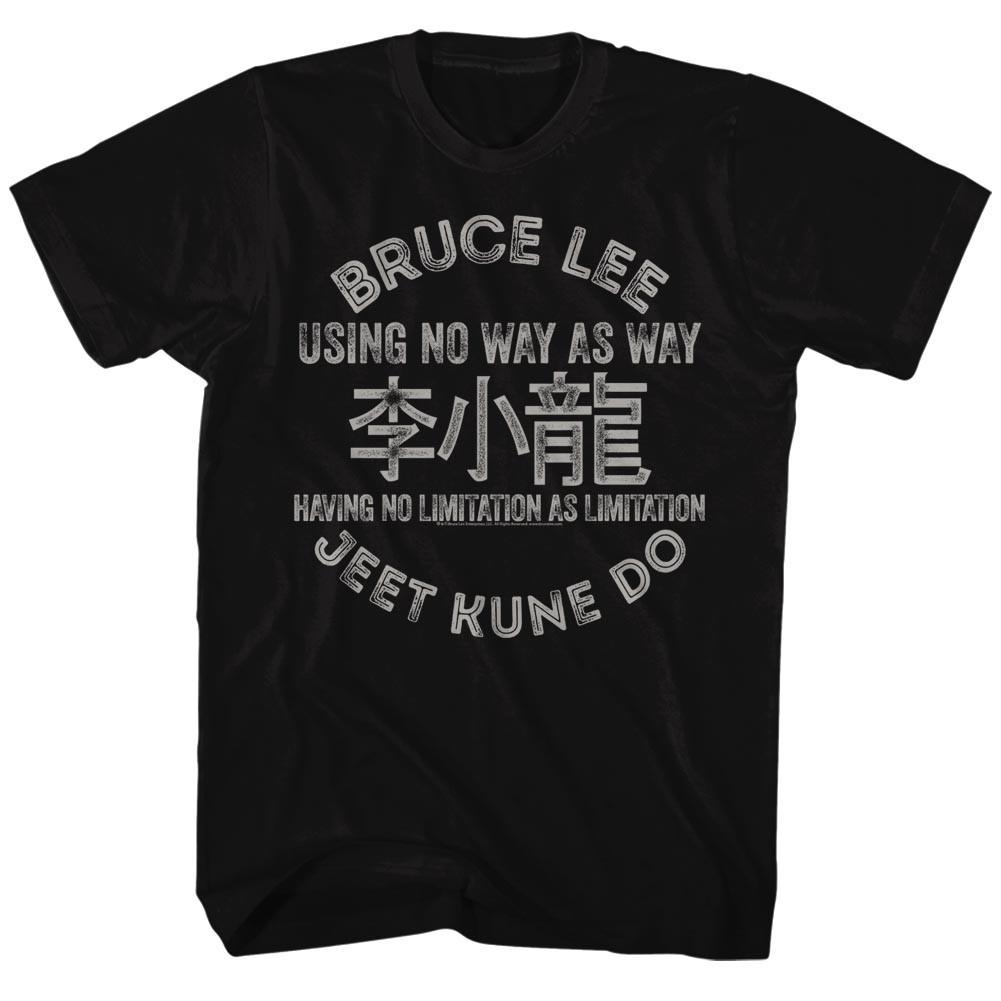 Casual Graphic Tee Unisex Bruce Lee Jeet Kune Do Using No Way As Way Men's T Shirt MED