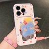 Anwendbar auf iPhone17ProMax neue Cartoon-Handyhülle, farbiger Punkt-Baby-Elefant-Halter, Apple 16 weiche Hülle 14.