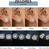 Elegant Rose Gold & Yellow Zircon Square Stud Earrings - Perfect Christmas Gift