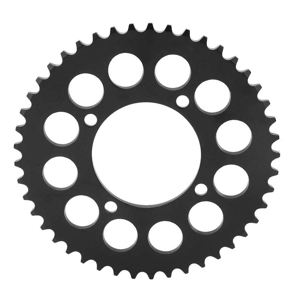 420 45T Motorcycle Rear Sprocket Steel Black 12 Round Holes Chain Sprocket Cog for Karts ATV