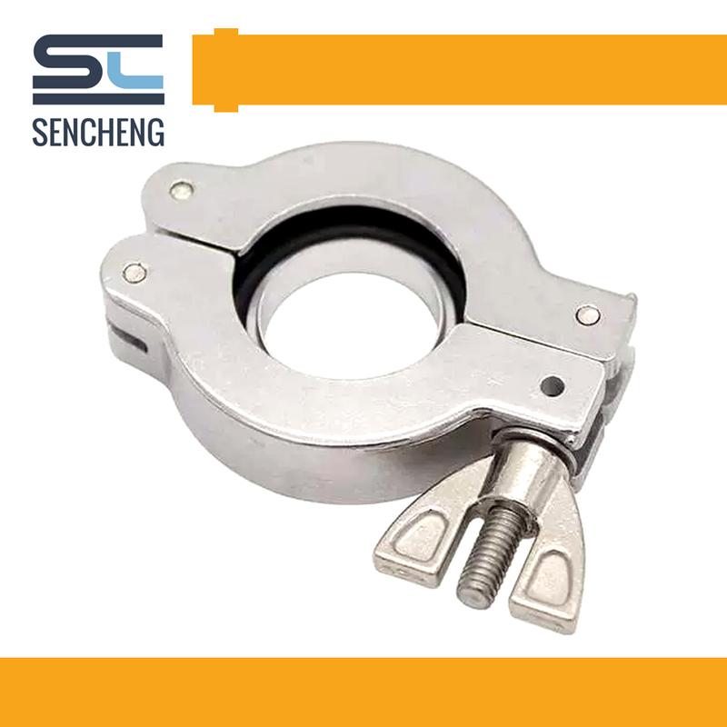 KF10 KF16 KF25 KF40 KF50 Aluminum Vacuum Clamp With Centering Ring , LS06 KF50 -4 pieces