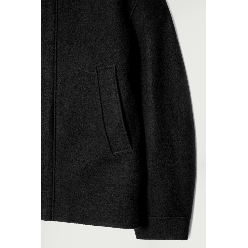 COS Japan Funnel Neck Wool Hooded Jacket