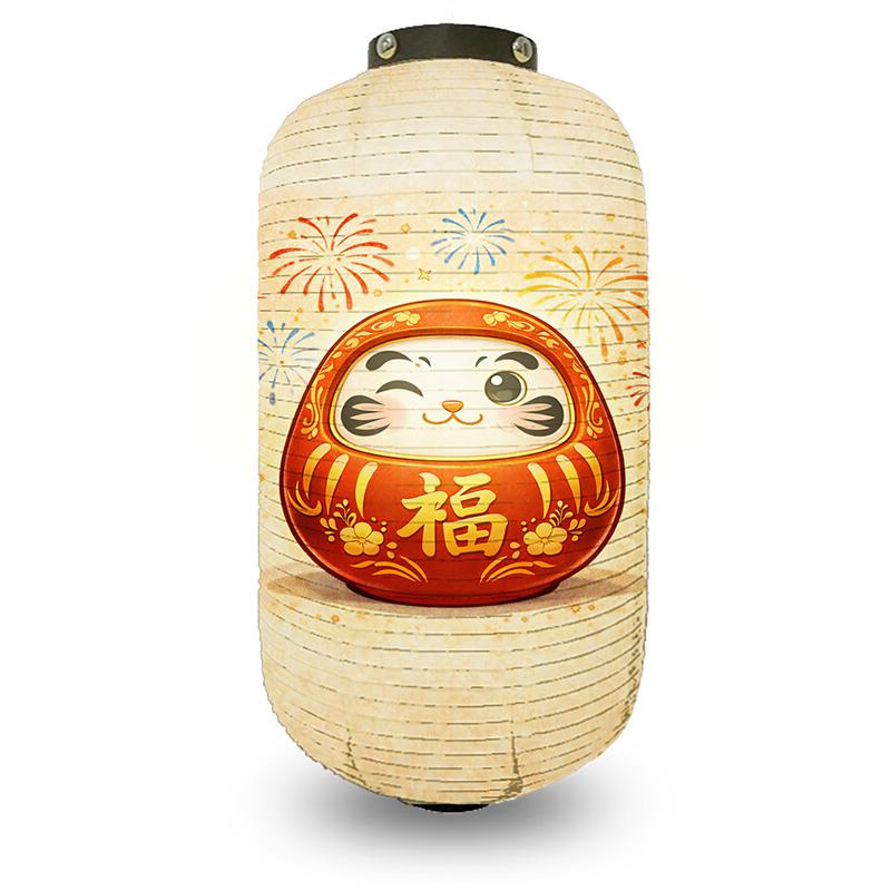 Japanese Maneki-neko Hanging Lantern for Hot Pot Restaurant Bistro Sashimi Cuisine Ramen Sake Lantern Outdoor Festival Decor