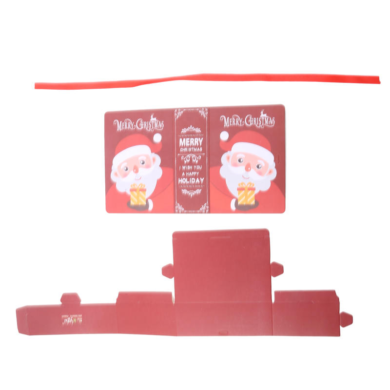 5 STK Kreativ Magisk Bokserie Julegodteri Gaveesker med Sløyfe Jule Små Kakeesker Ferie Fest Gaveartikler