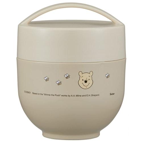 Skater Antibacterial Insulated Lunch Box, Bowl-Shaped, 540ml, Disney Winnie the Pooh Design, LDNC6AG-A