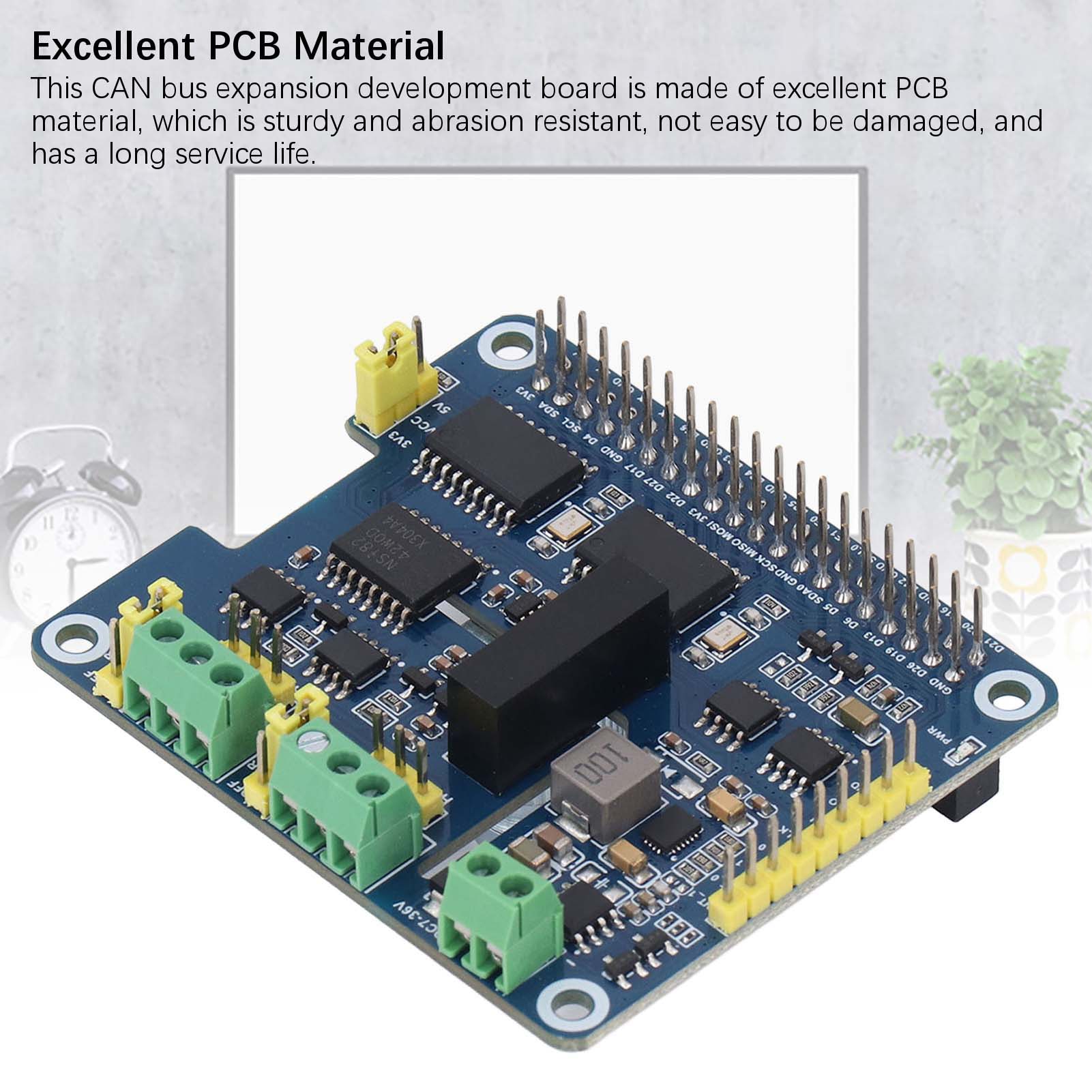 

Плата розширення CAN Bus Двочіпова Складана 2-канальна Ізольована Плата Модуля Розширення CAN для Pi