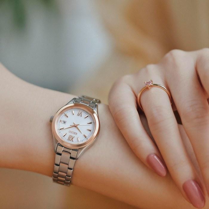 SEIKO SELECTION HFE002J Ladies Watch S Series Made in Japan Solar Radio Controlled Silver & Pink Gold White Dial 2026 Model