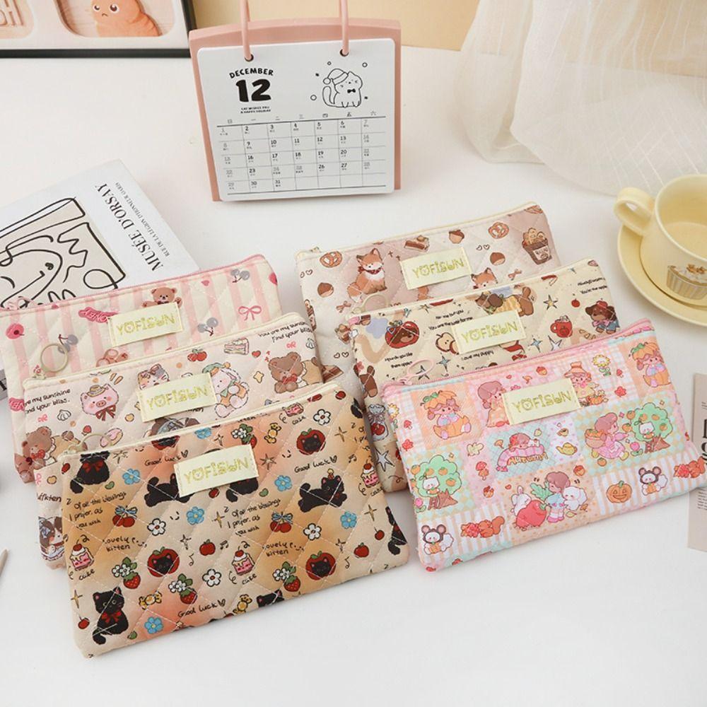 

Cartoon Pattern Stationery Bag Large Capacity Pen Box New Storage Bag C