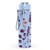 1PC Purple Lavender Floral Bouquet Print 750ml Color Plastic Sports Water Bottle Leakproof Flip Straw Lid Suitable for Sports Office Home Use