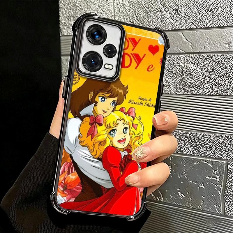 Candy 90s Cartoon Plating Phone Case For Xiaomi Redmi Note 14 15 Pro Plus 13 12 11 11S 11T 10 9S 9 5G Anti-Fall Airabag Cover