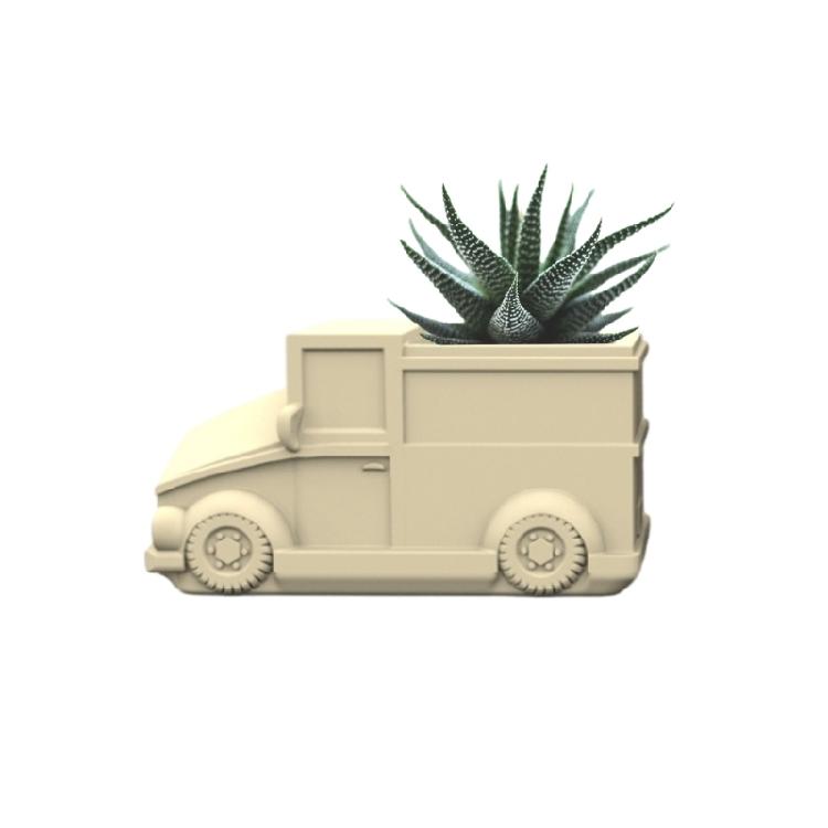 Small Motorcar Concrete Silicone Mold Succulent Flowerpot Cement Plaster Molds