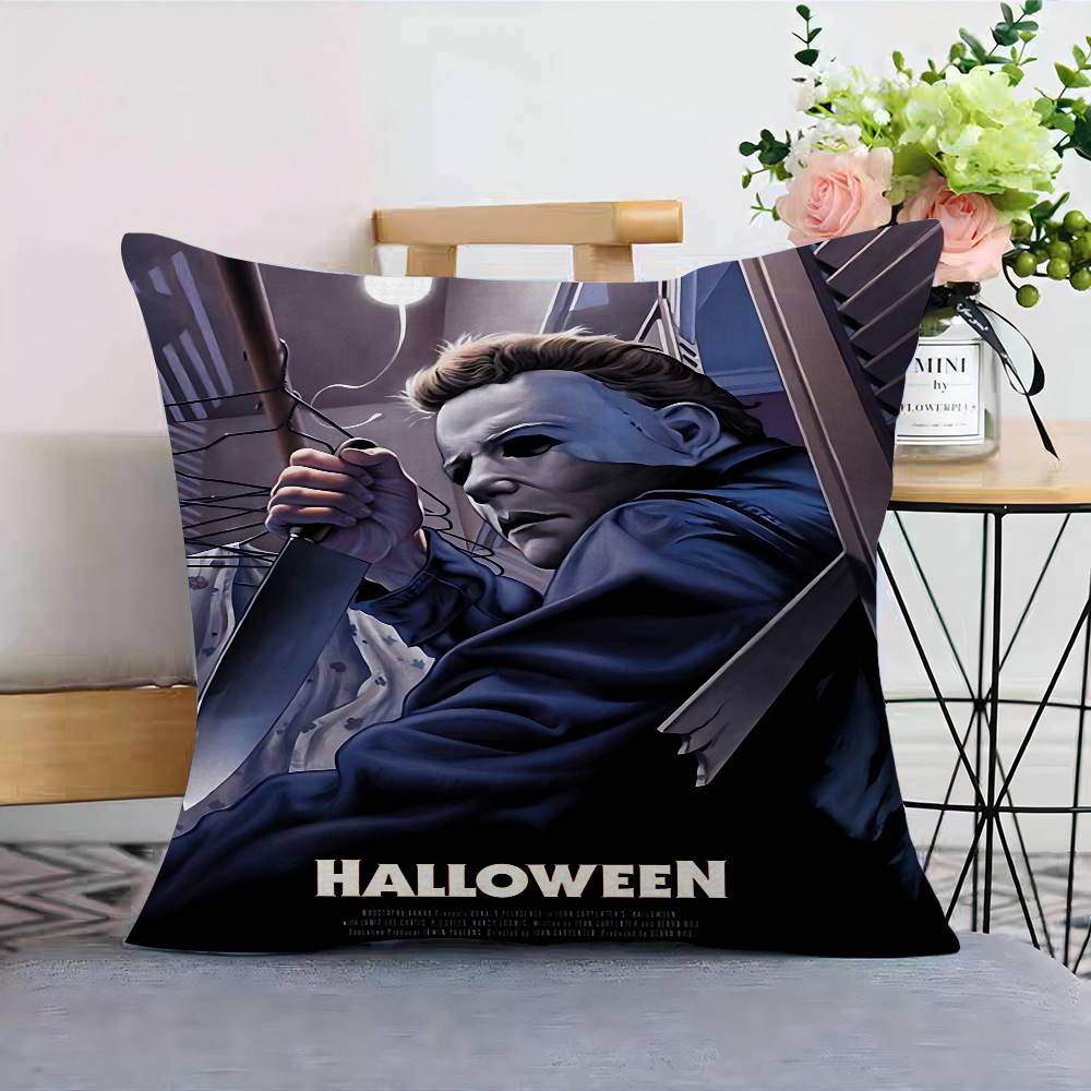 

Horror Movie M-michael Myers Decorative Room Aesthetics Pillow Case Home Decor Bedroom Sofa Bed Couch Pillow Cover 45x45 30cmx30cm