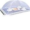 Rectangular White Insect-Proof Dustproof Folding Mesh Table Cover