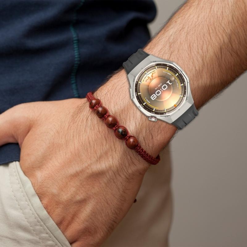 Schweißfestes Silikon-Ersatzarmband Geeignet für 46mm Smartwatch Verstellbare Sportarmbänder Wasserdicht Leichtes Design